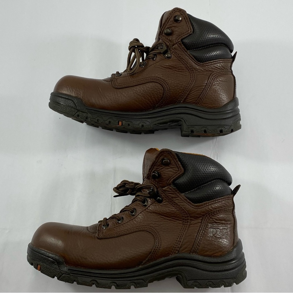 Timberland Women’s PRO 358 Brown Leather Work Boots 6’’Size 8.5M Steel Toe